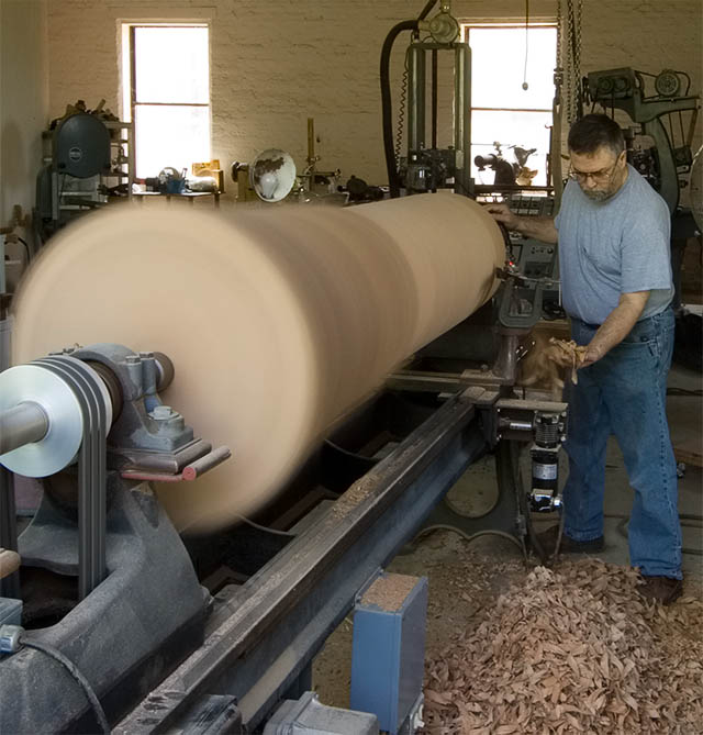 Mark Lindquist begins turning Liberty Mallet